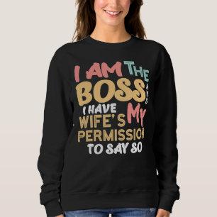 Camiseta Eu sou o chefe e tenho permissão da minha esposa M