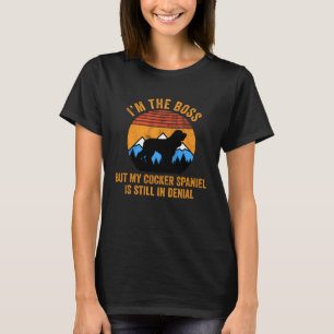 Camiseta Eu sou o chefe, mas meu coquetel ainda está em Den