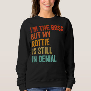 Camiseta Eu Sou O Chefe Mas Minha Rottie Ainda Está Em Rot