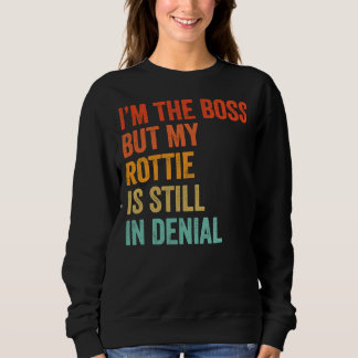Camiseta Eu Sou O Chefe Mas Minha Rottie Ainda Está Em Rot 