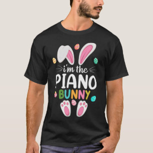 Camiseta Eu Sou o Coelho de Piano da Família no Easter