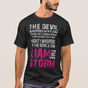 Camiseta Eu Sou O Conforto De Consciência Do Cancer De Temp