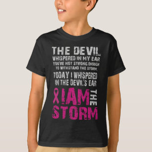 Camiseta Eu Sou O Conforto De Consciência Do Cancer De Temp