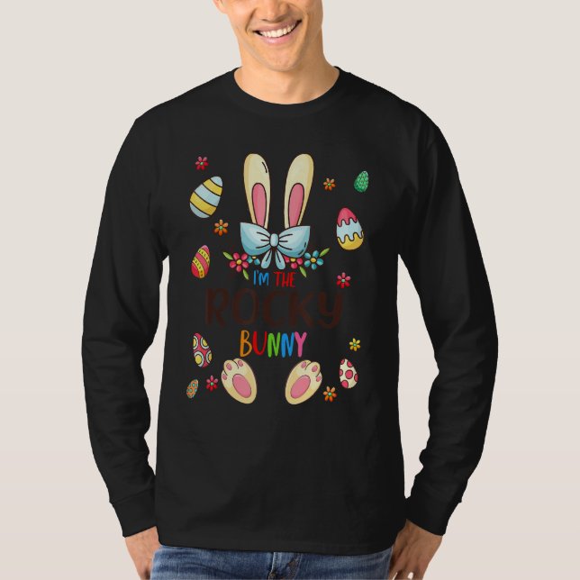Camiseta Eu sou o dia da Páscoa coelhinha covarde combinand (Frente)