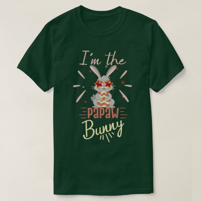 Camiseta Eu sou o dia da Páscoa de coelhinho doce e feliz d (Frente do Design)
