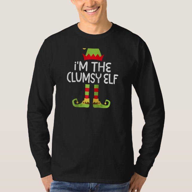 Camiseta Eu sou o Elf desajeitado que combina com a fantasi (Frente)