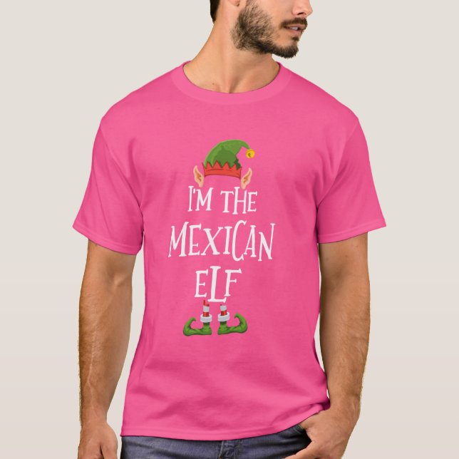 Camiseta Eu sou o Elf Graphic mexicano - México, Cristã Fei (Frente)