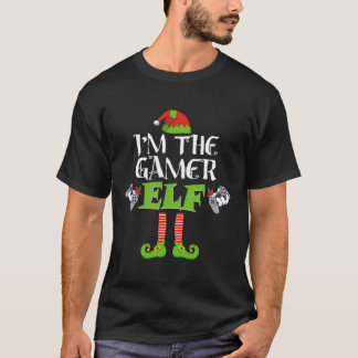 Camiseta Eu Sou O Elfo Jogador Jogando O Natal Engraçado Co