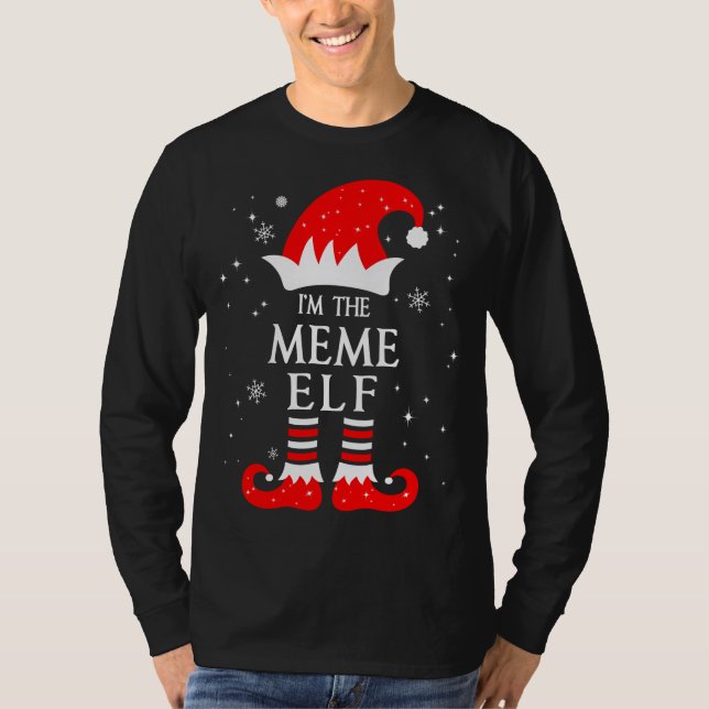 Camiseta Eu Sou O Elfo Meme Combinando Roupas De Natal Dive (Frente)
