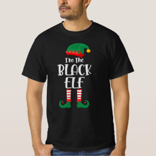 Camiseta Eu Sou O Elfo Negro Correspondendo Ao Natal