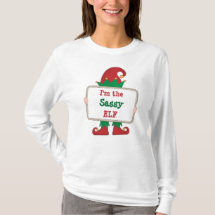 Camiseta Eu Sou O Elfo Sassy   Elfo De Natal Personalizado