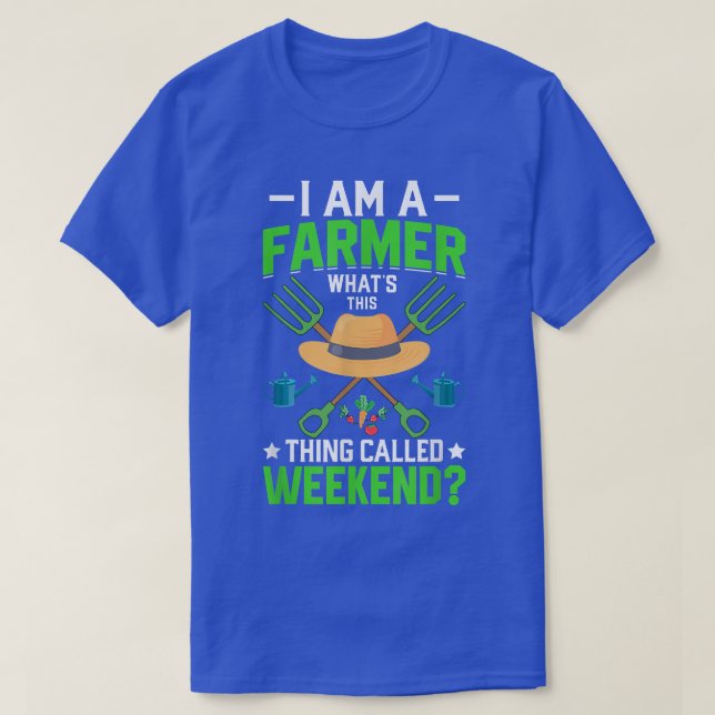 Camiseta Eu sou o Farmer O que é o Feirante Engraçado de Fo (Frente do Design)