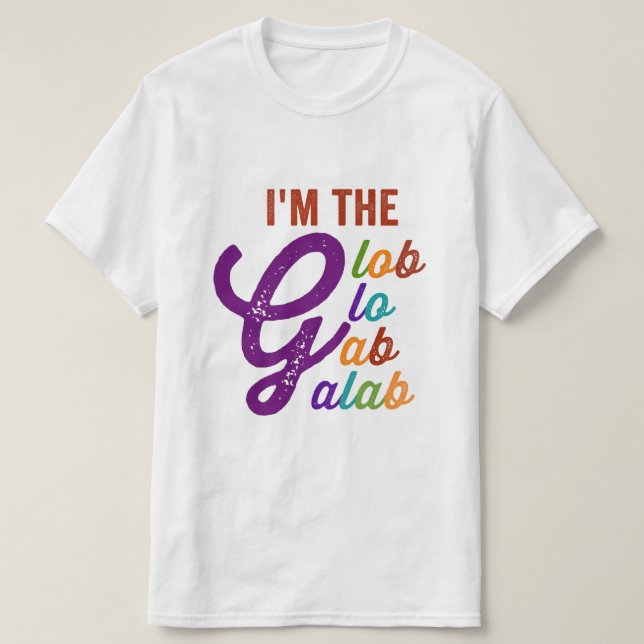 Camiseta eu sou o galab globo (Frente do Design)
