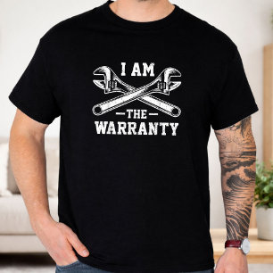 Camiseta Eu Sou O Garantia Chave Cruzada Orgulhoso Mecânico