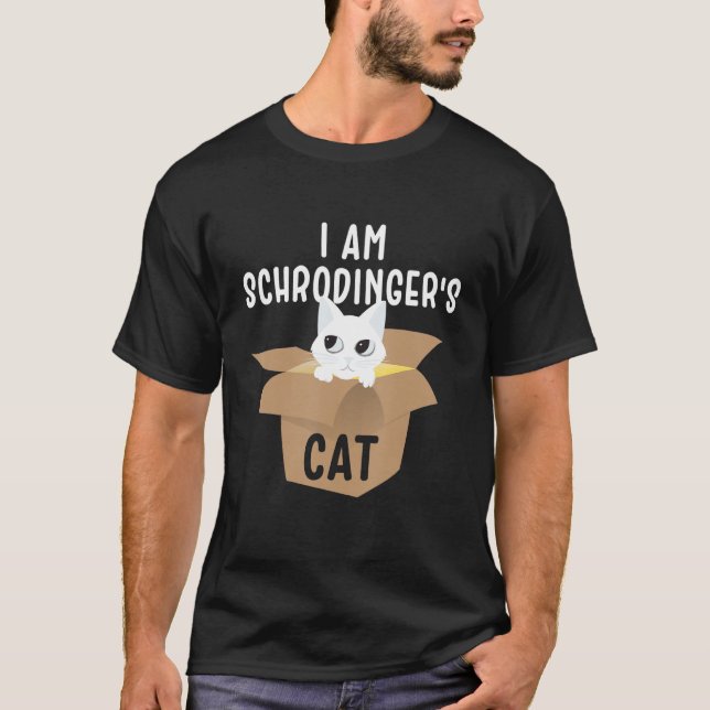 Camiseta Eu sou o gato de Schrodinger (Frente)