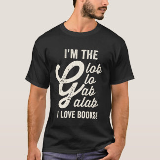 Camiseta eu sou o globo glo galab eu amo livros