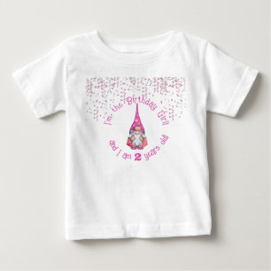 Camiseta Eu sou o Gnomo da Garota de Aniversário - Com Idad