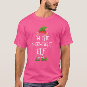 Camiseta Eu sou o Gráfico de Elfo com Sobrepeso - Roupas de
