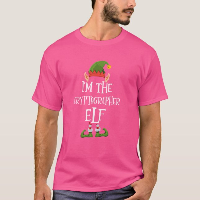 Camiseta Eu sou o Gráfico do Elfo Criptografador - Engraçad (Frente)
