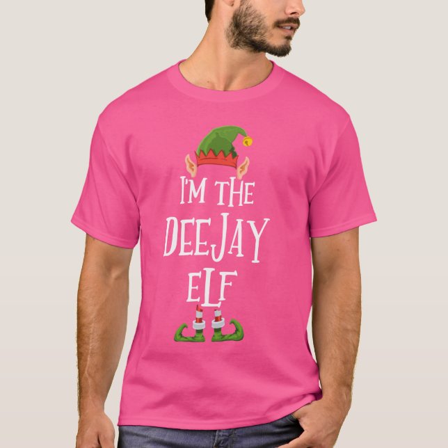 Camiseta Eu sou o Gráfico do Elfo Deejay - Feliz Natal (Frente)