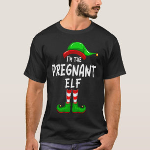 Camiseta Eu sou o Grávida Elf Matching Family Group Christm