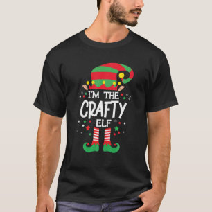 Camiseta Eu sou o Grupo da Família Crafty Elf a combinar o
