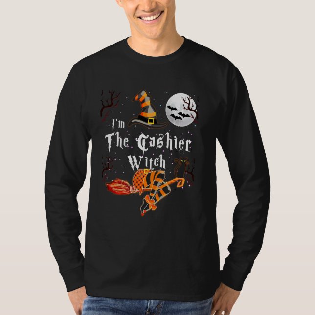 Camiseta Eu Sou O Grupo De Combate De Halloween Da Bruxa De (Frente)