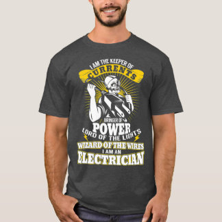 Camiseta Eu sou o guardião das correntes, eletricista engra