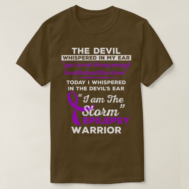 Camiseta Eu sou o Guerreiro da Epilepsia 1 (Frente do Design)