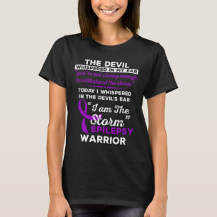 Camiseta Eu Sou O Guerreiro Da Epilepsia Da Tempestade