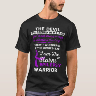 Camiseta Eu Sou o Guerreiro da Epilepsia da Tempestade