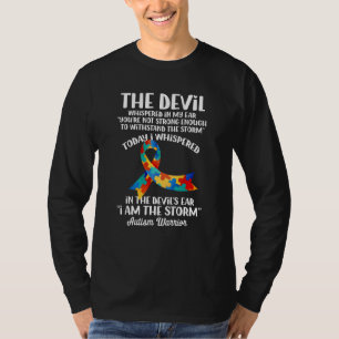 Camiseta Eu Sou O Guerreiro do Autismo Tempestade Conscient