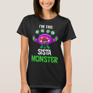 Camiseta Eu sou o Halloween da Família Monstro Sista