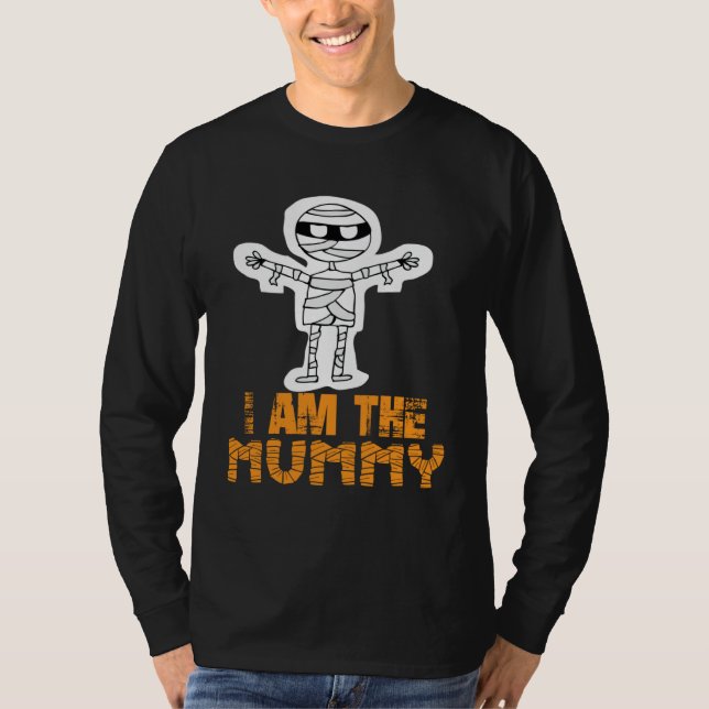 Camiseta Eu Sou O Halloween De Doces De Milho Da Múmia Lua  (Frente)