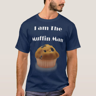 Camiseta Eu sou o Homem do Muffin a representar o Muffin do