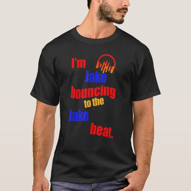 Camiseta Eu sou o Jake a ligar ao Jake (Frente)