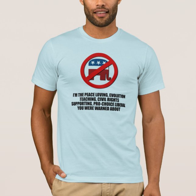 Camiseta Eu sou o liberal que você foi advertido (Frente)