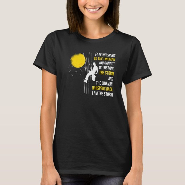 Camiseta Eu Sou o Lineman da Tempestade (Frente)