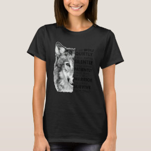 Camiseta Eu Sou O Lobo Silencioso Eu Vou Fazer Silêncio Eu