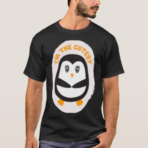 Camiseta Eu sou o mais engraçado Design de pinguim-doce