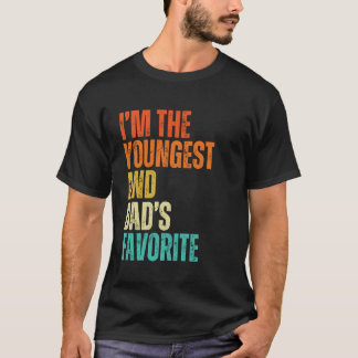 Camiseta Eu Sou o Mais Jovem e o Favorito do Papai Homens,