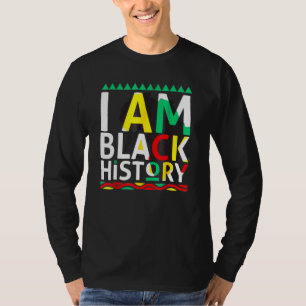 Camiseta Eu Sou O Mês Da História Negra Afro Orgulho Africa