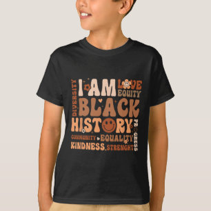 Camiseta Eu Sou o Mês da História Negra Comunidade Igualdad