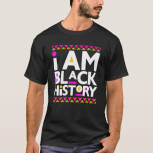 Camiseta Eu Sou o Mês da História Negra Melanina Rei Rainha