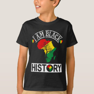 Camiseta Eu Sou o Mês da História Negra Orgulho Afro-Americ