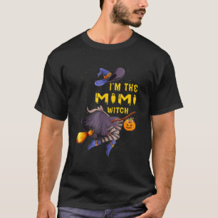 Camiseta Eu sou o Mimi Witch Halloween Matching Group Costu