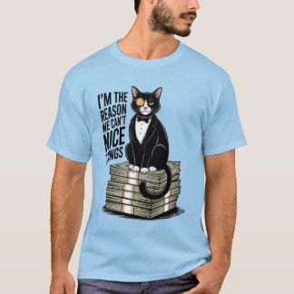 Camiseta Eu Sou o Motivo Presentes Engraçados Gato Legal