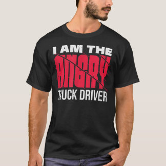 Camiseta Eu sou o motorista de caminhão zangado, um aviso p