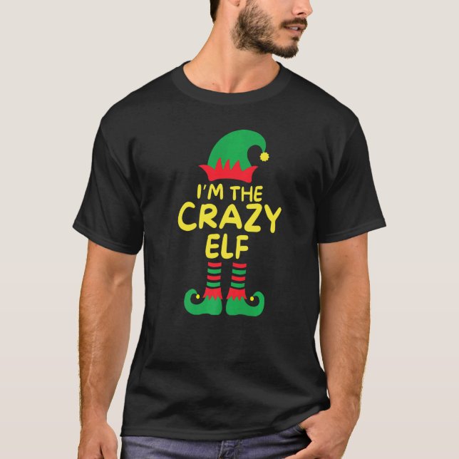 Camiseta Eu sou o Natal do Grupo da Família Louca Elf (Frente)