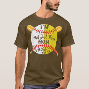 Camiseta Eu Sou O Número 1 De Fãs Softball Baseball Mãe 124